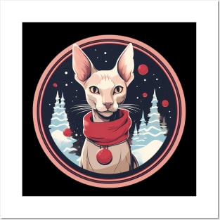 Oriental Shorthair Cat Xmas, Love Cat Posters and Art